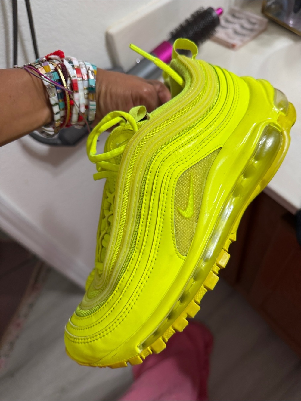 Nike Women’s Air Max 97 in Neon Yellow